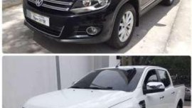 (2015 Ford Ranger XLT4x2 AT)and (2014 Volkswagen Tiguan 2.0 AT DIESEL)