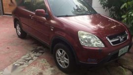 Honda CRV 2002 Red AT For Sale 