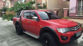 2013 Mitsubishi Strada Red MT For Sale