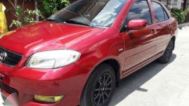 Toyota Vios 2004 Red MT For Sale