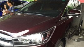 Toyota Innova 2017 brown van for sale 