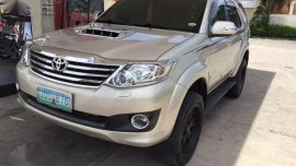 2013 Toyota fortuner g manual d4d