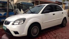 230K KIA Rio LX 2011 White MT For Sale
