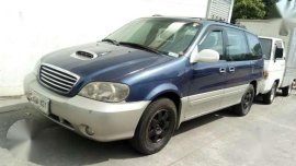  2003 KIA Carnival LS MT Blue Van For Sale