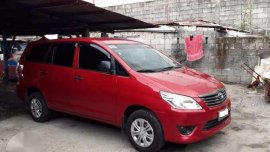 Toyota Innova J 2012 Red Manual For Sale