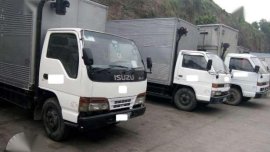 Isuzu elf aluminum van 4be1 inline 14ft nkr