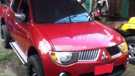 Mitsubishi Strada Glx 2008 4x2 MT Red For Sale