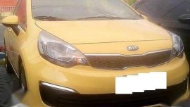Kia Rio EX 2015 Yellow car accent sportage mirage innova sonic eon i10