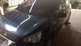 Mitsubishi Mirage Gls HB 2014 AT Blue For Sale