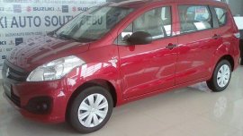 Suzuki Ertiga 2017 van red for sale 