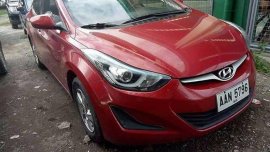 Hyundai Elantra 2014 sedan red for sale 