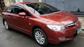 Honda Civic 2008 AT Red Sedan For Sale