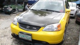 2002 Honda Civic Gas yellow for sale 