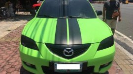 Mazda 3 2007 sedan green for sale 