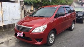 Toyota Innova E Diesel 2013 Red For Sale
