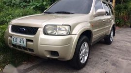 Fresh Ford Escape 2003 AT 2.0 Beige For Sale