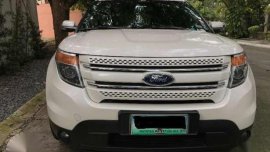 White Ford Explorer Limited 3.5L 4X4