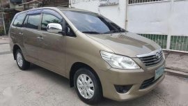 2012 Toyota Innova E MT Gas Brown For Sale