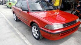 Toyota Corolla 1992 MT Red Sedan For Sale