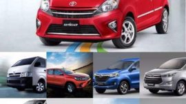 2017 Toyota Wigo Vios Hiace Commuter Avanza Innova Fortuner Hilux for sale