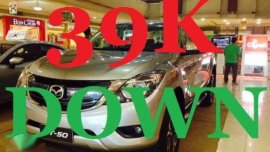 Mazda BT50 at 39K all in Down Payment free 3 Years PMS 2017