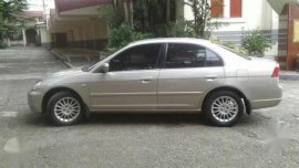 2002 Honda Civic sedan silver for sale 