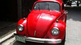 For Sale Bright Red 1979 1300 VW Beetle WITH AC and roof rack