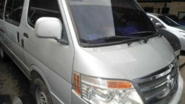 2013 Foton View Van Standard 2.8L MT Silver 