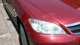 Honda Civic Vti-s Manual 2005 Red For Sale