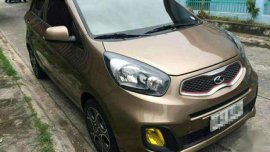 Kia Picanto EX MT 2015 Golden For Sale