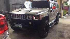 Hummer H2 V8 2004 MT SIlver For Sale
