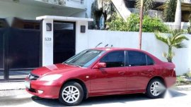 Honda Civic Vtis Manual 2005 Red For Sale