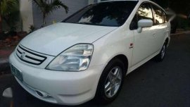02 Honda stream hatchback white for sale 