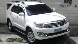 2012 Toyota Fortuner G Dsl AT White For Sale 