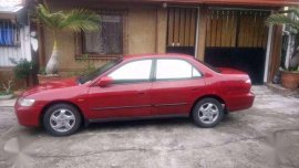 2001 Honda Accord AT Red Sedan For Sale 