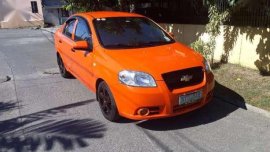Chevrolet Aveo Sedan 2010 Orange For Sale 