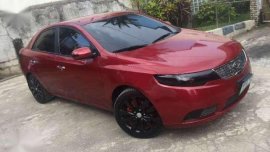 Kia Forte 2010 AT Red Sedan For Sale 