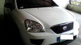 Kia Carens 2012 WHITE FOR SALE