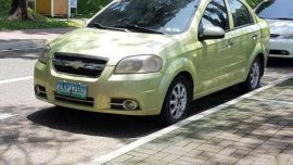 Chevrolet Aveo 2007 AT Green Sedan For Sale 