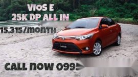2018 TOYOTA VIOS E FOR 25K DP ONLY!