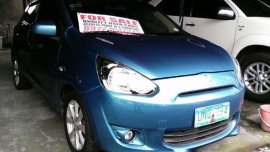 FOR SALE BLUE Mitsubishi Mirage 2013