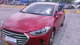 Hyundai Elantra 1.6 AT Red Sedan For Sale