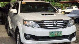 2013 Toyota Fortuner G AT White For Sale 