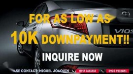 ToyotaVios for as LOW as 10k DP!! 