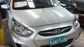 2013 Hyundai Accent silver for sale