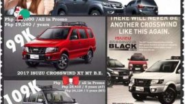 New 2017 Isuzu Crosswind Units All in Promo 