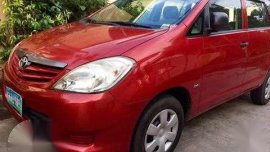 Toyota Innova J 2010 Diesel Red For Sale 