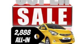 HYUNDAI low down promo Eon Accent Elantra Tucson Santa Fe Starex H100