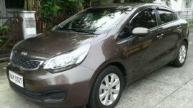 Fresh Kia Rio 2014 Brown Sedan For Sale 