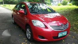 2011 Toyota Vios 1.3E MT Red Sedan For Sale 
